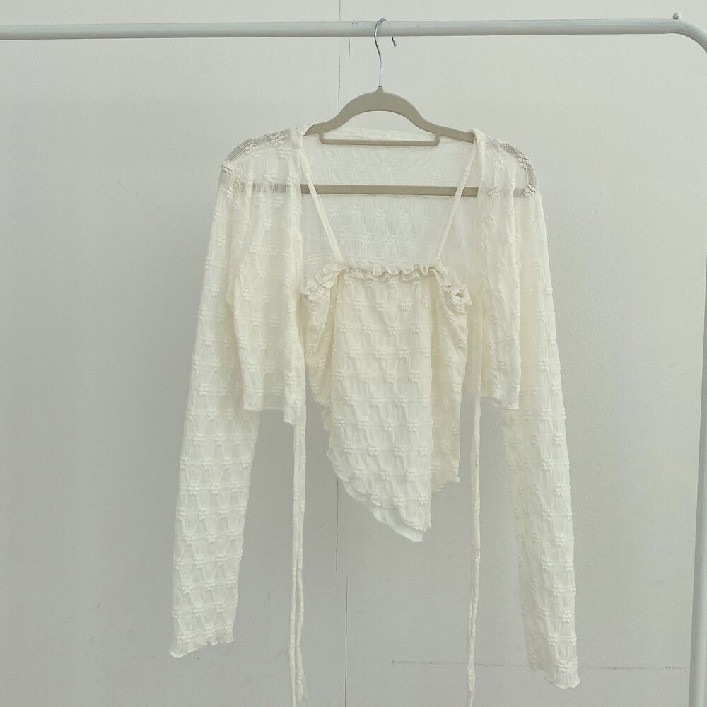 Elegant Cream Women's Top